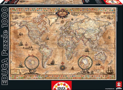 Educa - Antique World Map 1000 Teile