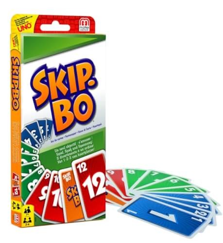 Mattel 523700 Skip-Bo, 2-6 Spieler, ca. 20 min, ab 7 Jahre