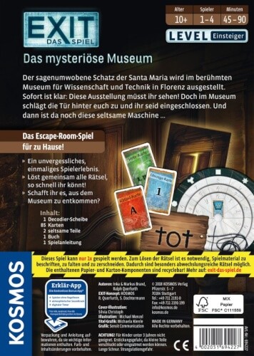 KOSMOS EXIT - Das Spiel: Das mysteriöse Museum