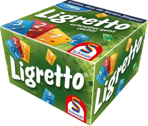Schmidt Spiele 01201 Ligretto grün, 2 bis 4 Spieler, ab 8 Jahre